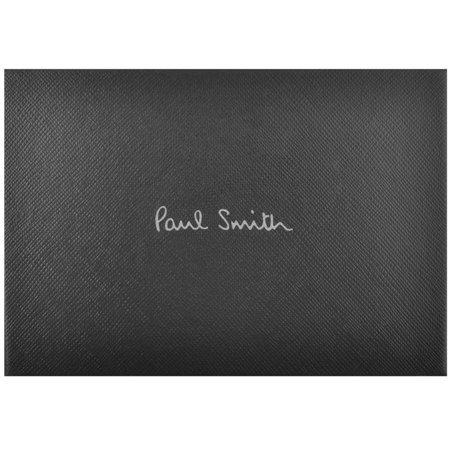 Paul Smith Striped Leather Card Holder Black